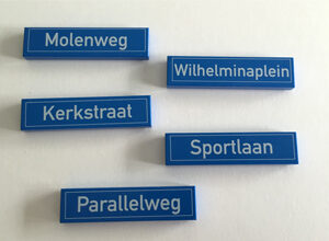 Straatnamen Nederland setje van 5
