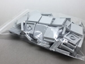 Tiles lichtgrijs 2x2 - 100 stuks