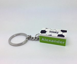 Sleutelhanger juf of meester met plaatje