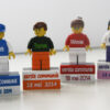 Lego poppetje op magneetblok
