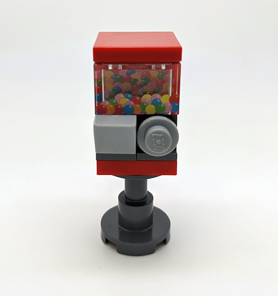 Lego kauwgomballenautomaat