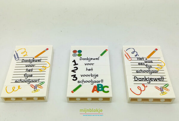 Post-it houder bedankje met minifig met naam - Afbeelding 9