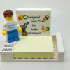 Bedankje meester Lego einde schooljaar gepersonaliseerd