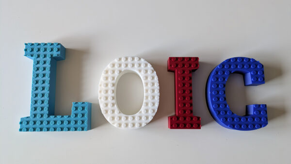 Blok Lego letters
