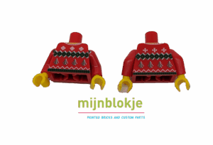 Lego Minifig Kersttrui Kerstmis Kersttorso Kabeltrui Mijn Blokje