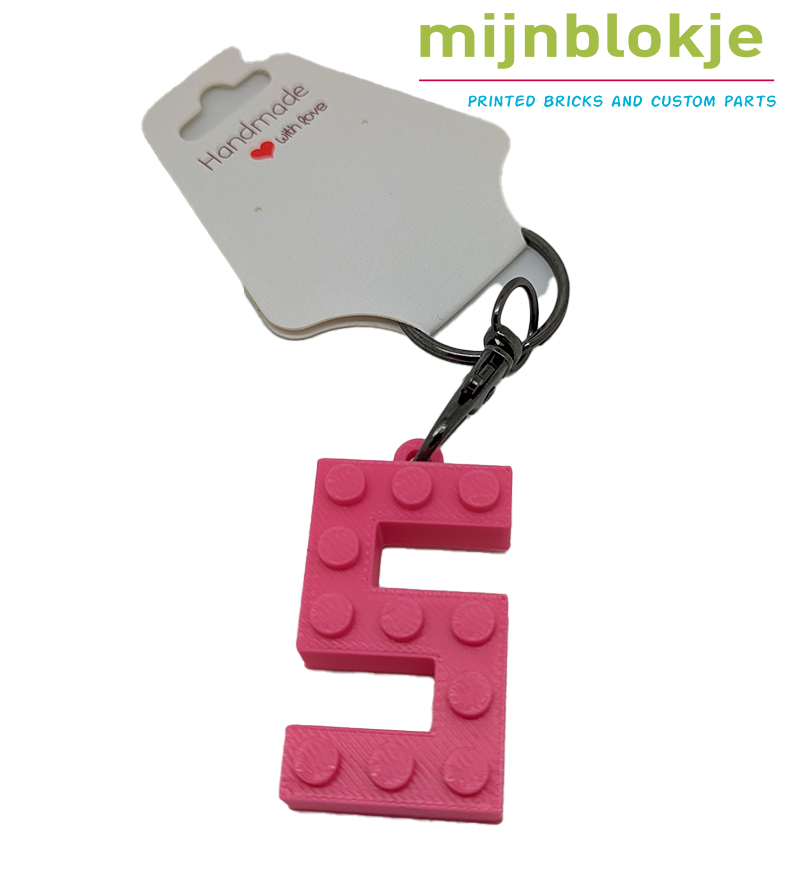 Lego sleutelhanger 3d letter mijnblokje etsy