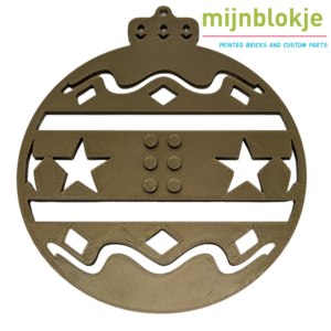 Lego 3d print kerstmis ijskristbal kerstboom kerstbal