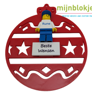 3D - Kerstversiering - met minifig gepersonaliseerd