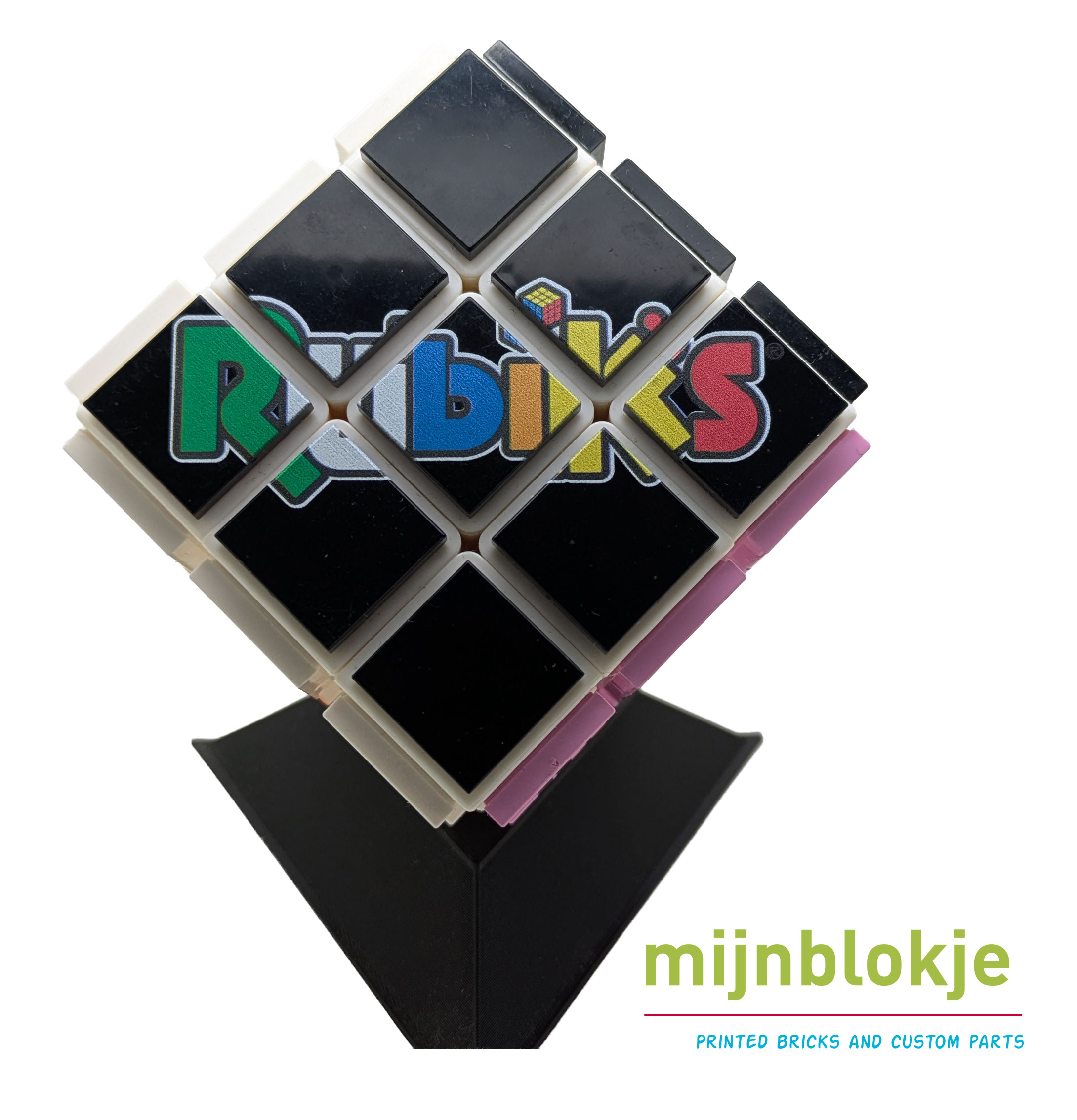 Lego Blokken Kubus gepersonaliseerd met foto of logo