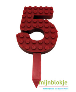 Mijnblokje Lego 3D Caketopper Taarttopper