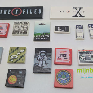 x-files lego prints mijnblokje - orginal reprint